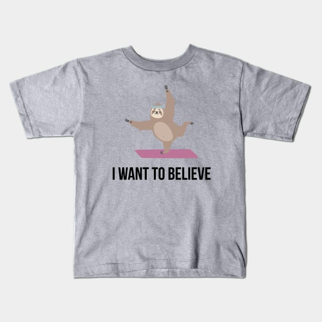I Want To Believe Kids T-Shirt by teegear
